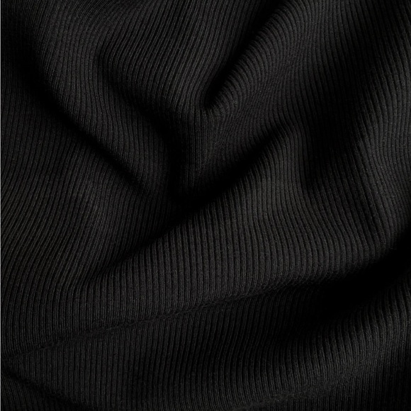 All Things Golden Luxe Rib Low Back Mini Dress | Black | Size Small or Medium - Picture 4 of 6